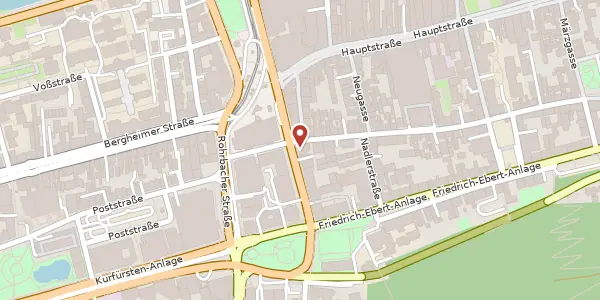 Karte der Umgebung von Sofienstraße 21, 69115 Heidelberg