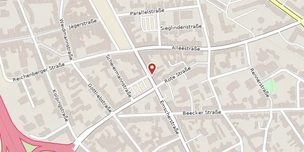 Karte der Umgebung von Emscher Str. 198, 47166 Duisburg