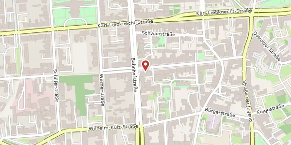 Karte der Umgebung von Rudolf-Breitscheid-Straße 12, 03046 Cottbus