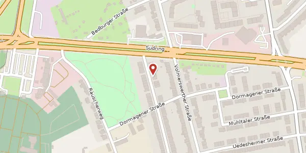 Karte der Umgebung von Norfer Str. 20, 40221 Düsseldorf