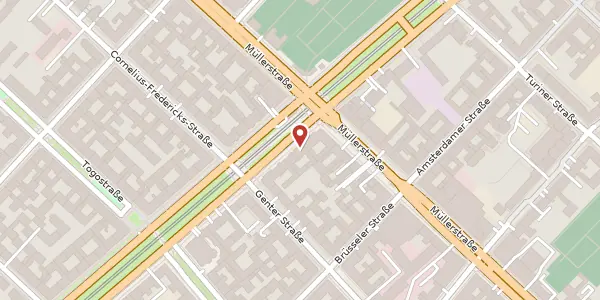 Karte der Umgebung von Seestraße 43, 13353 Berlin