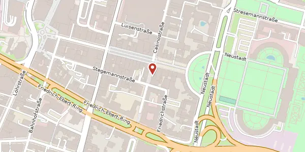 Karte der Umgebung von Casinostraße 51, 56068 Koblenz