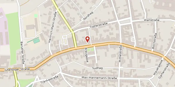 Karte der Umgebung von Hauptstraße 62, 15936 Dahme