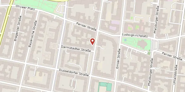 Karte der Umgebung von Sächsische Straße 7, 10707 Berlin