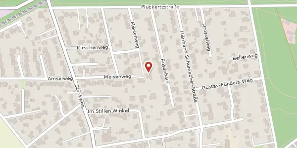 Karte der Umgebung von Meisenweg 22, 47804 Krefeld
