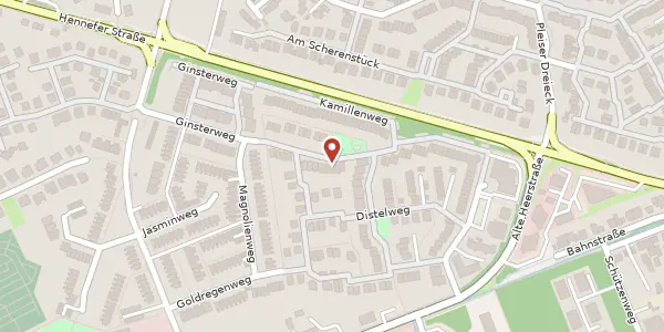 Karte der Umgebung von Kamillenweg 89, 53757 Sankt Augustin