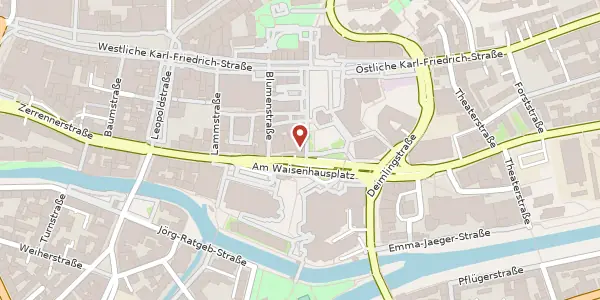 Karte der Umgebung von Am Waisenhausplatz 4, 75172 Pforzheim