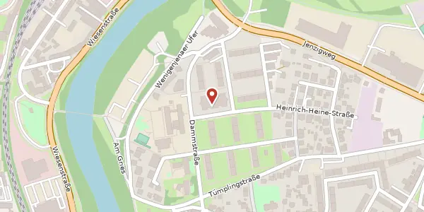 Karte der Umgebung von Heinrich-Heine-Straße 1, 07749 Jena