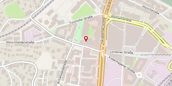 Karte der Umgebung von Türlenstraße 6, 70191 Stuttgart