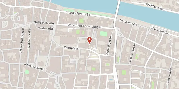 Karte der Umgebung von Alter Kornmarkt 1, 93047 Regensburg