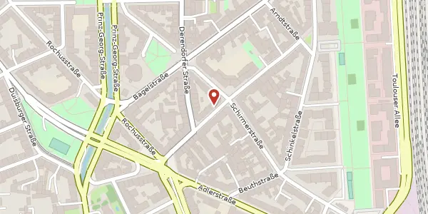 Karte der Umgebung von Düsselthaler Str. 20, 40211 Düsseldorf