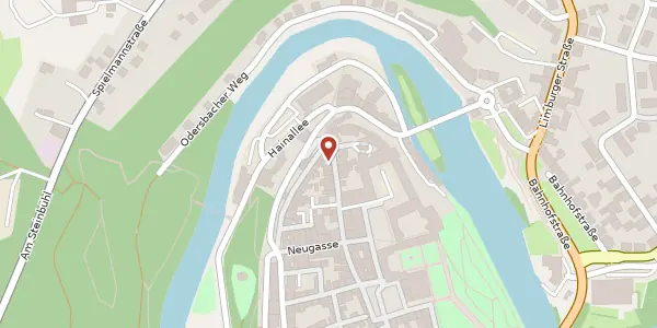 Karte der Umgebung von Langgasse 6, 35781 Weilburg