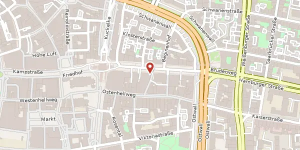 Karte der Umgebung von Stefanstr. 2, 44135 Dortmund