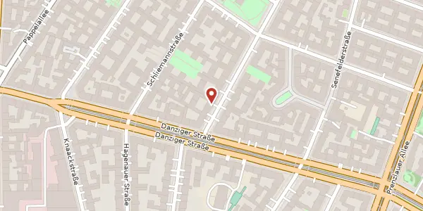 Karte der Umgebung von Dunckerstraße 90, 10437 Berlin