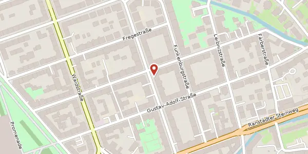 Karte der Umgebung von Tschaikowskistraße 16, 04105 Leipzig