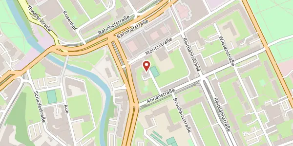 Karte der Umgebung von Brauhausstraße 6, 09111 Chemnitz