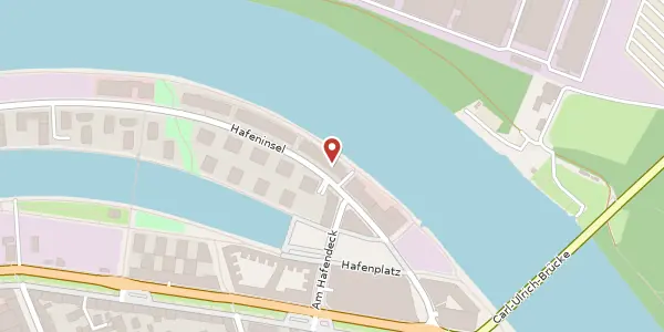 Karte der Umgebung von Hafeninsel 15, 63067 Offenbach
