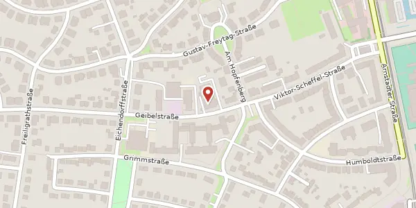 Karte der Umgebung von Geibelstraße 27, 99096 Erfurt