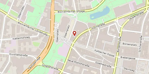 Karte der Umgebung von Hochstr. 54, 60313 Frankfurt