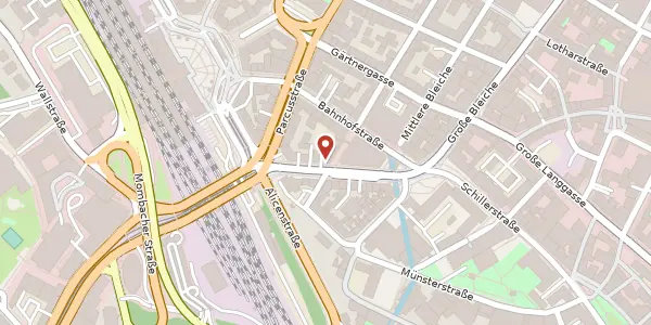 Karte der Umgebung von Binger Straße 6, 55116 Mainz