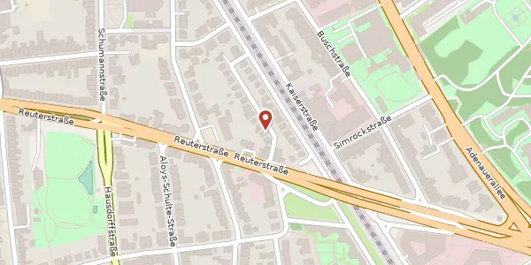 Karte der Umgebung von Wernher-von-Braun-Straße 12, 53113 Bonn