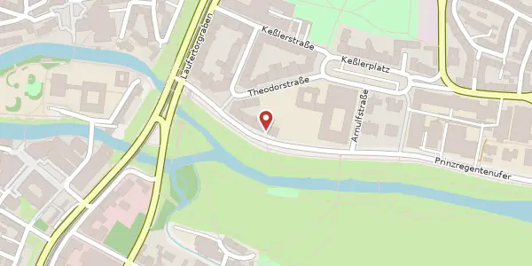 Karte der Umgebung von Prinzregentenufer 13, 90849 Nürnberg