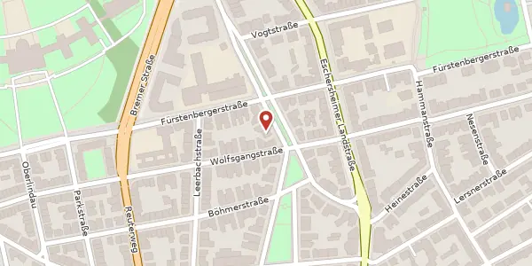 Karte der Umgebung von Hansaallee 19, 60322 Frankfurt