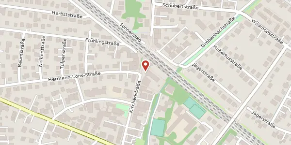 Karte der Umgebung von Kirchenstr. 5, 82194 Gröbenzell