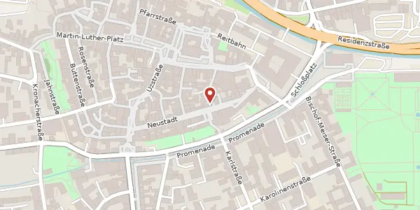 Karte der Umgebung von Neustadt 31, 91522 Ansbach