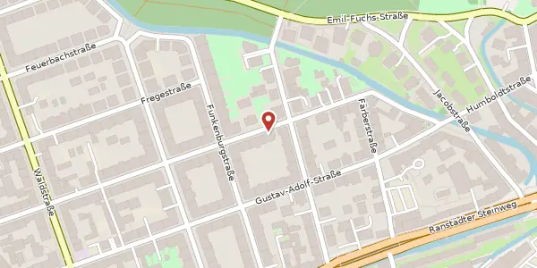 Karte der Umgebung von Hinrichsenstraße 11, 04105 Leipzig