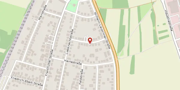 Karte der Umgebung von Martin-Luther-Str. 9, 64546 Mörfelden-Walldorf