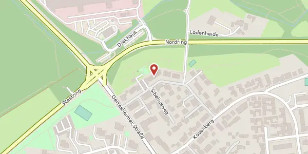Karte der Umgebung von Lodenheide 5a, 40724 Hilden