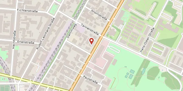 Karte der Umgebung von Königsbrücker Straße 73, 01099 Dresden