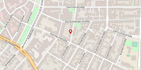 Karte der Umgebung von Turnerstr. 56, 33602 Bielefeld