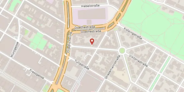 Karte der Umgebung von Lameystraße 11, 68165 Mannheim