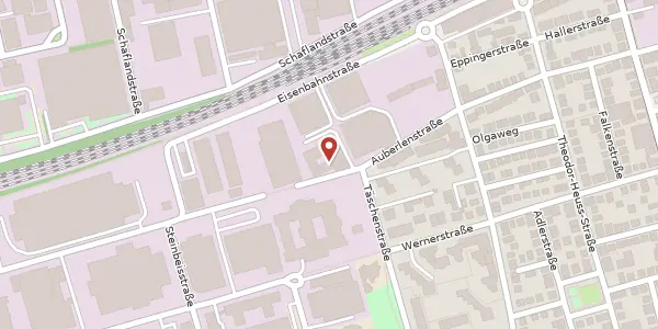 Karte der Umgebung von Auberlenstraße 13, 70736 Fellbach