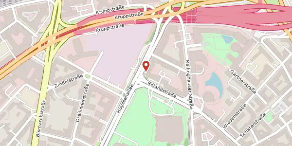 Karte der Umgebung von Huyssenallee 15, 45128 Essen