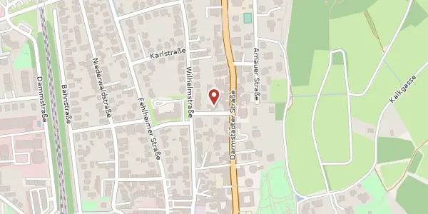 Karte der Umgebung von Friedrichstr. 3, 64625 Bensheim