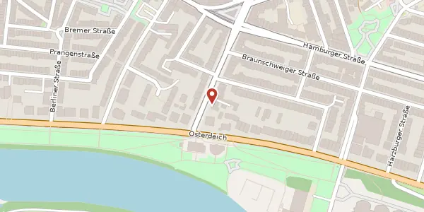 Karte der Umgebung von Lüneburger Str. 1, 28205 Bremen