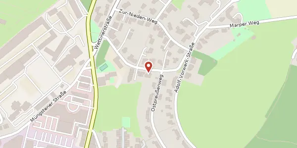 Karte der Umgebung von Marper Schulweg 28, 42287 Wuppertal