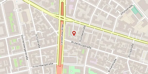 Karte der Umgebung von Blutenburgstr. 108, 80636 München