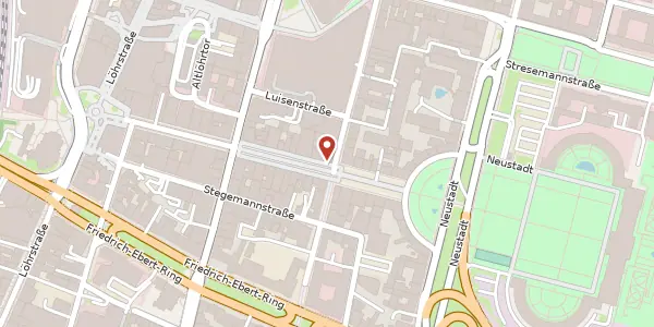Karte der Umgebung von Schloßstraße 14, 56068 Koblenz