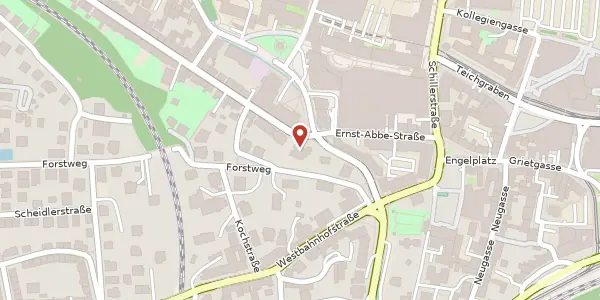 Karte der Umgebung von Carl-Zeiss-Platz 16, 07743 Jena