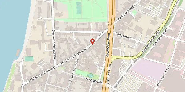 Karte der Umgebung von Dünnwalder Str. 46 - 48, 51063 Köln