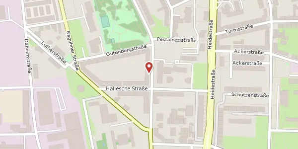 Karte der Umgebung von Bernburger Str. 12, 06842 Dessau-Roßlau