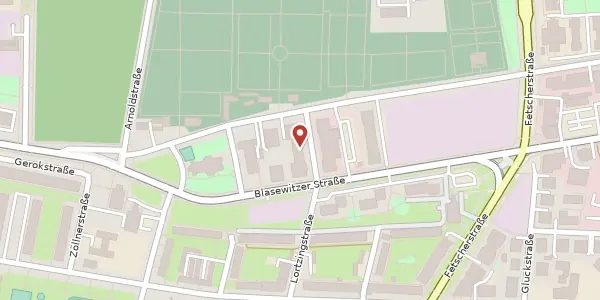 Karte der Umgebung von Lortzingstraße 35, 01307 Dresden