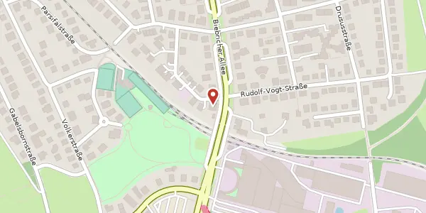 Karte der Umgebung von Biebricher Allee 145, 65187 Wiesbaden