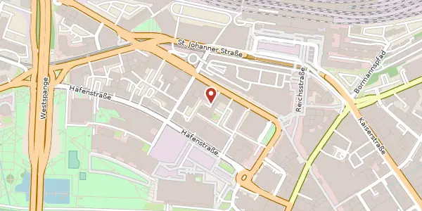 Karte der Umgebung von Trierer Straße 12, 66111 Saarbrücken