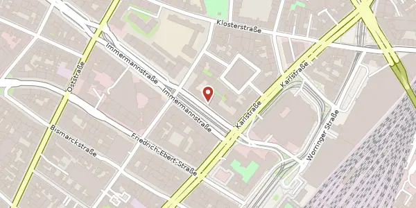 Karte der Umgebung von Immermannstr. 50, 40210 Düsseldorf