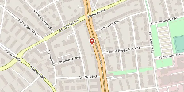 Karte der Umgebung von Eschersheimer Landstr. 275, 60320 Frankfurt